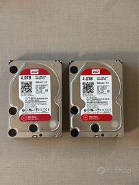 DUE HARDDISK WD RED NAS 4TB