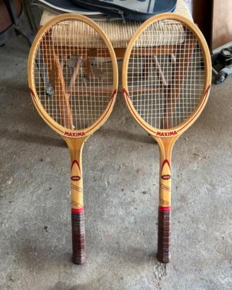 Coppia racchette vintage MAXIMA in legno