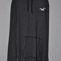 Felpa leggera Hollister uomo M grigia