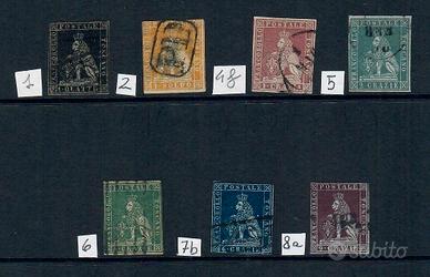 1851 TOSCANA SERIE SECONDA SCELTA CATALOGO 9.400