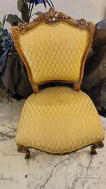 Poltroncina bassa da rifoderare