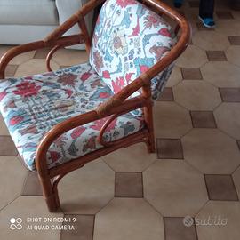 poltrona in bambù