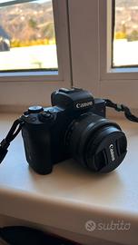 Canon EOS M50 mark II + obiettivo 15-45mm