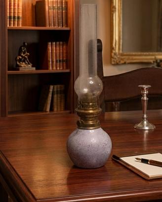 lampada  a olio in ceramica  francese