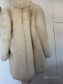 Pelliccia volpe bianca Yves Saint Lauren
