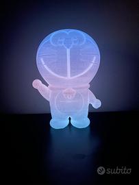 Statuette 3d luminescenti Doraemon pikachu minions