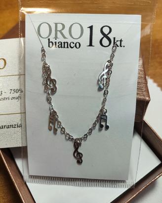 braccialetto in oro bianco 18kt nuovo