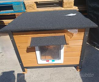 cuccia cane gatto coniglio in legno 