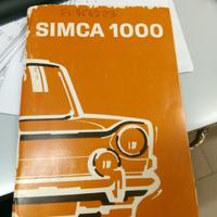 Manuale uso e manutenzione Simca 1000