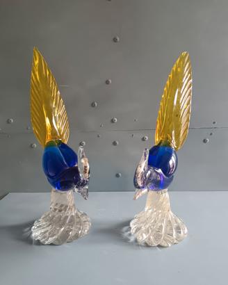 uccelli in vetro di murano 