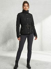 Giacca impermeabile con cintura stile Urban Chic 