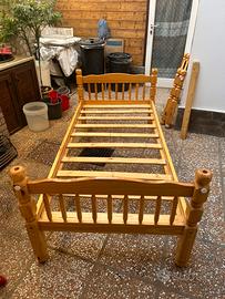 Letto a castello in legno massello composto