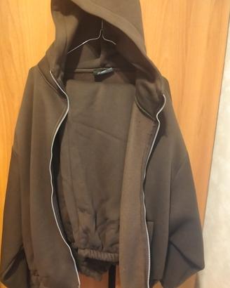 completo tuta felpato 