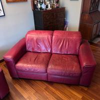 Divano 2 posti in vera pelle – Divani & Divani