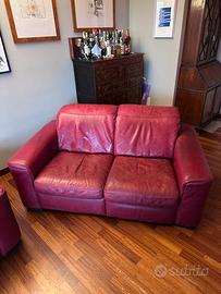 Divano 2 posti in vera pelle – Divani & Divani