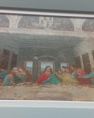 Ultima cena di Leonardo in ACR pas e cornice 13x18
