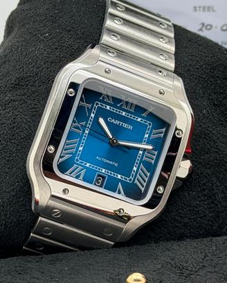 Cartier Santos Large Blu Full Set  WSSA0071