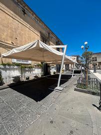 Ombrellone professionale 4x5m per ristorante bar