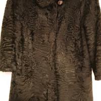 pelliccia di persiano nera corta. 