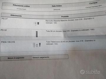 Tubi per canna fumaria diametro 100.