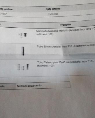 Tubi per canna fumaria diametro 100.