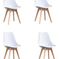 Set di 4 sedie design da pranzo salotto perfette