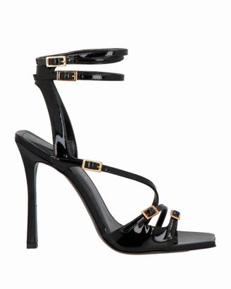 Sandali con tacco, pelle, nero, Paciotti, n.38