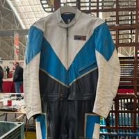 Tuta moto pelle divisibile