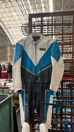 Tuta moto pelle divisibile