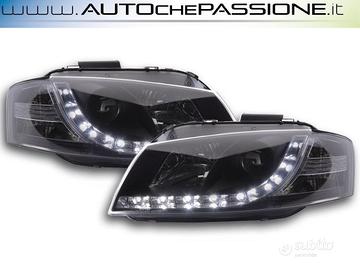 Coppia fanali anteriori neri led AUDI A3 8P 3 5 po