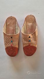 Babouche marocchine artigianali in pelle n.39