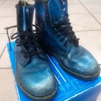 Dr Martens anfibi blu metallizzato tg 39