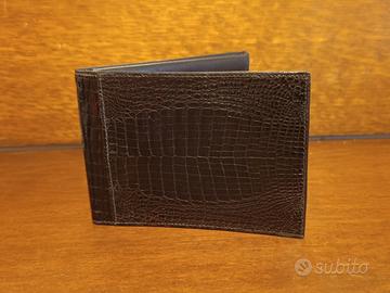 Portafoglio coccodrillo vintage