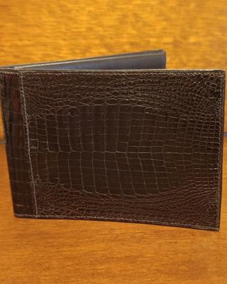 Portafoglio coccodrillo vintage