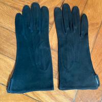 Guanti donna pelle scamosciata vintage