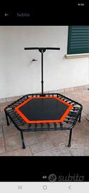 trampolino elastico esagonale X fitness