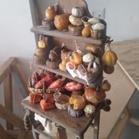 banco salumi e formaggi cera presepe napoletano 