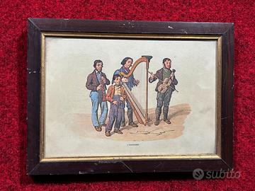 stampa litografica vecchia manifattura i viggianes