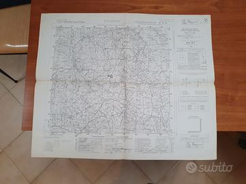 Mappa militare IGM   scala 1/25000  Polinago