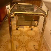 Mobile porta TV vintage con rotelle