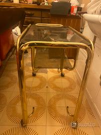 Mobile porta TV vintage con rotelle