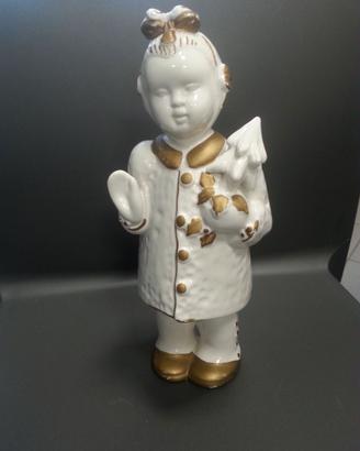 Statuetta ceramica natalizia  collezione "Borsari"