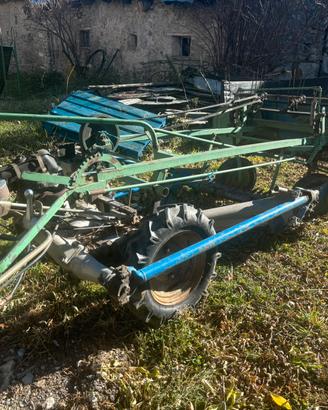 Falciatrice bcs con Ranghinatore,rastrellina