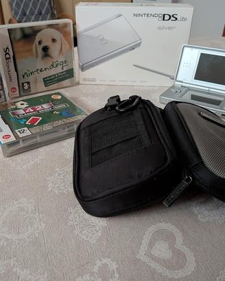 Nintendo DS Lite Silver - Boxato con Scatola e 3 G