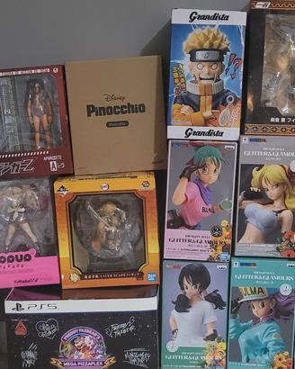 Varie action figure,statue,qposket,funkopop