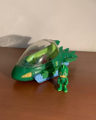 Pj masks super pigiamini Geco con veicolo
