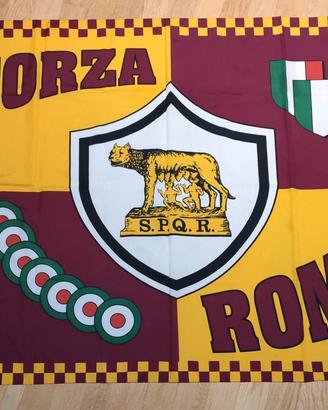 Bandiera Roma con Lupa SPQR