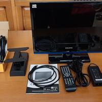Tv+digitale terrestre+supporto per tv 12v x camper