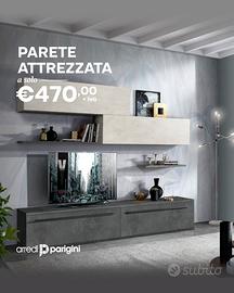 Parete attrezzata - colori a scelta