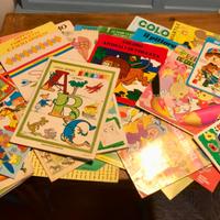 Libri libretti da colorare anni 80 bambini casa lo